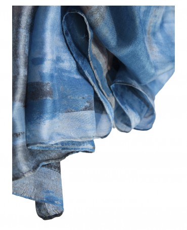 Палантин Женский SN40-VAGUES/BLEUE